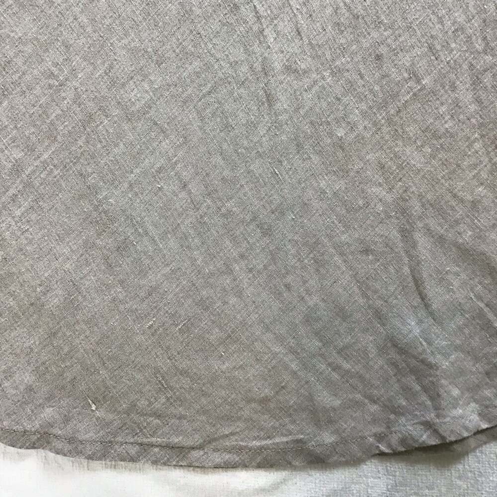 FLAX 100% Fundamental Linen Scoop Neck Tank Top Small Putty - Picture 3 of 9